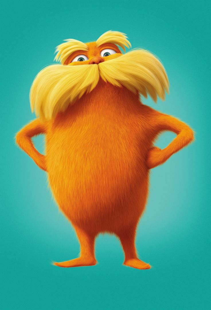 the lorax from dr seusster's animated movie is standing with his hands on his hips