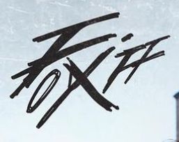 the word fix written in black ink on a white background with a clock tower behind it