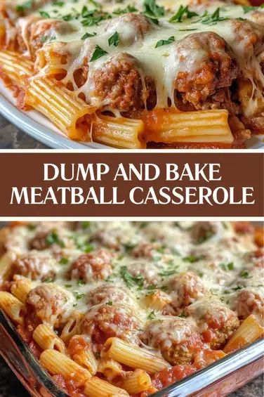 two pictures showing different types of meatball casserole