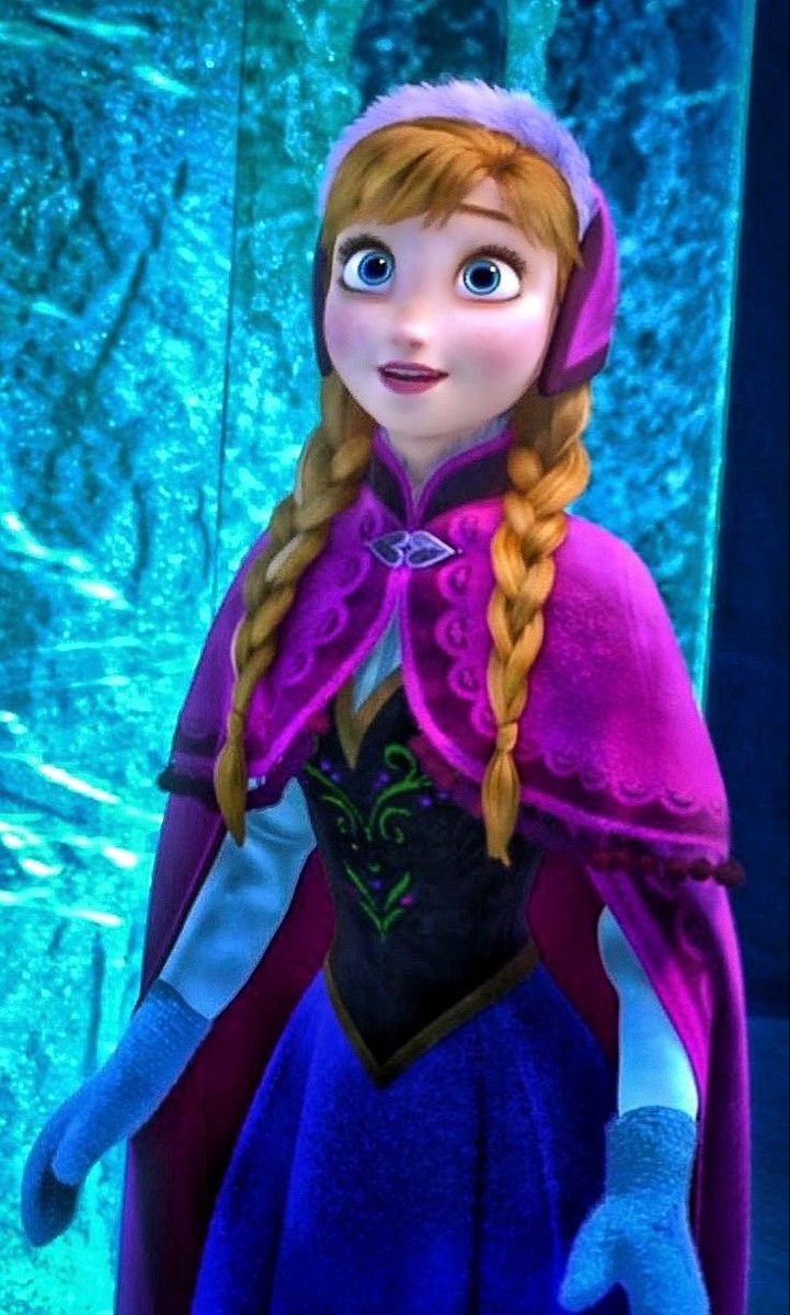 the frozen princess from disney's frozen kingdom is shown in front of an ice background