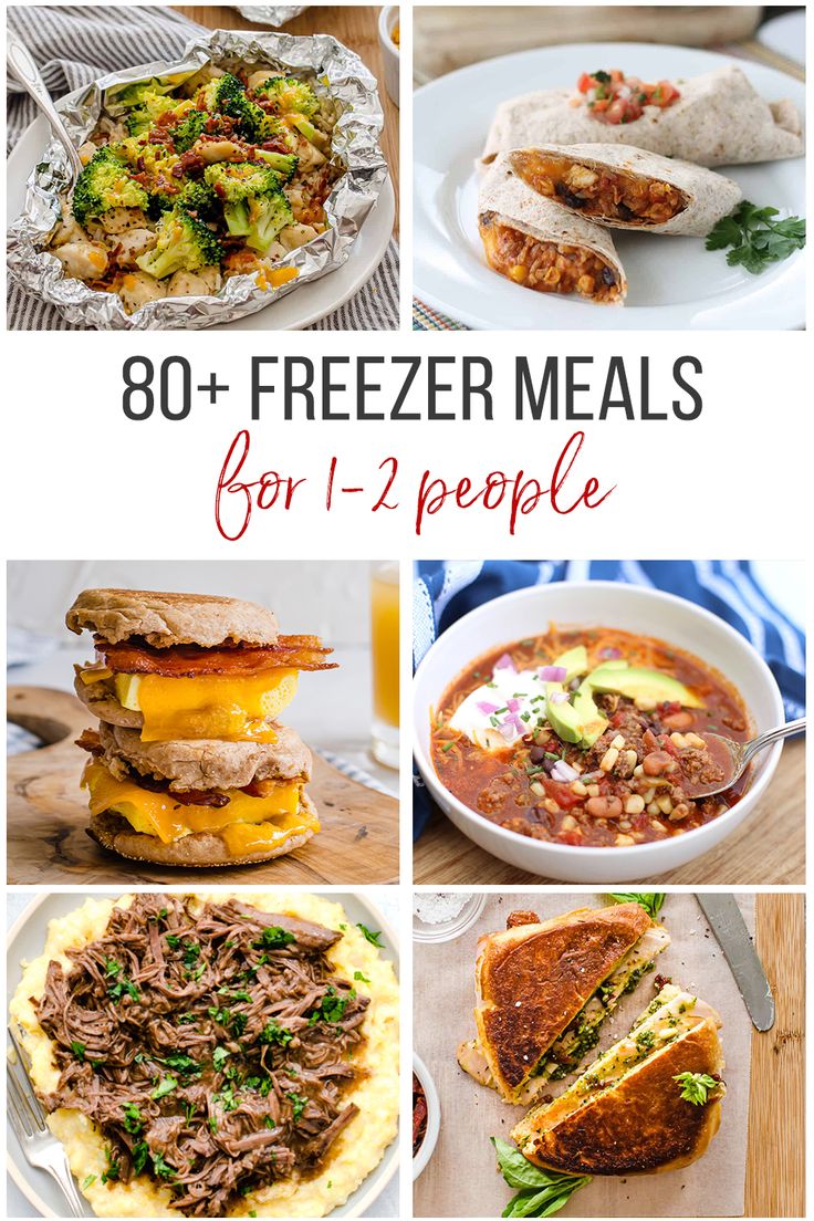 the ultimate freezer meals for 1 - 2 people