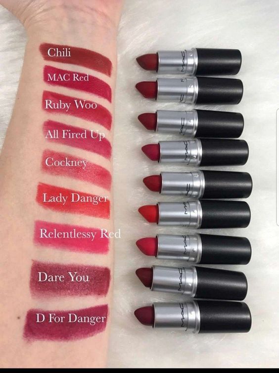 Mac Red Lipsticks, Morphe 350, Mac Lipstick Colors, Beautycounter Makeup, Mac Lipstick Shades, Perfect Red Lipstick, Mac Lipsticks, Bold Lipstick, Best Lipsticks