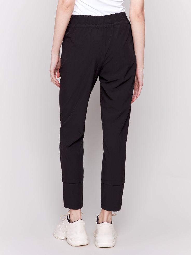 Description Jump out of bed and into these ultra-comfortable and stylish techno pants for women. They add an elegant touch to your athleisure wear, and you can cherish them at home, when you’re running errands, or meeting friends. Available in a variety of colors. Meet your step count goal with these techno pants in Black. Pull-on style Elastic waistband with drawstring Side zip pockets Cuff detail Why we love it A relaxed fit and trendy design turns these women’s jogger pants into must-have ite Denim Editorial, Joggers For Women, Tapered Sweatpants, Meeting Friends, Linen Jackets, Vest Blazer, Short Denim, Maxi Robes, Cuff Detail