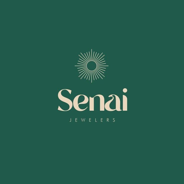 the logo for semai jewellers, which has been designed to look like it is