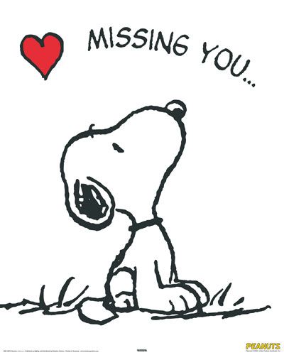 a drawing of a dog with the words i love you missing you on it's chest