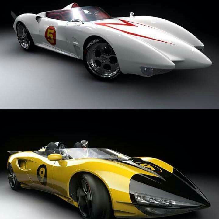 two pictures of the same car in different colors