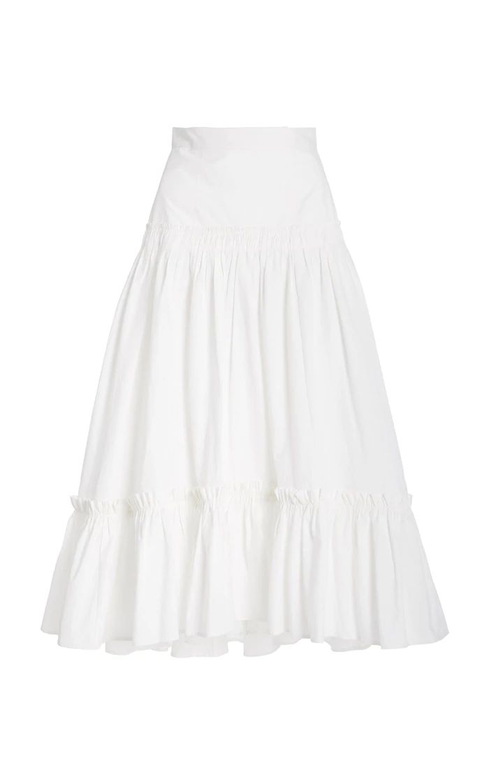 Tisbury Skirt – Cara Cara Chic Voluminous Tiered Skirt, Chic Tiered Voluminous Skirt, Chic Flowy Maxi Skirt With Layered Hem, Voluminous Ruffled Maxi Skirt For Summer, Chic Voluminous Tiered Maxi Skirt, Chic Tiered Voluminous Maxi Skirt, Chic Tiered Maxi Skirt With Layered Hem, Chic Voluminous Skirt With Layered Hem, Chic Skirt With Layered Voluminous Hem