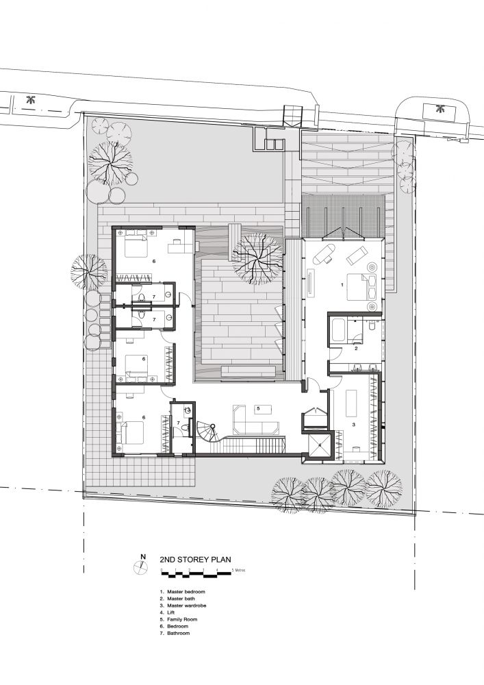 the floor plan for this modern house