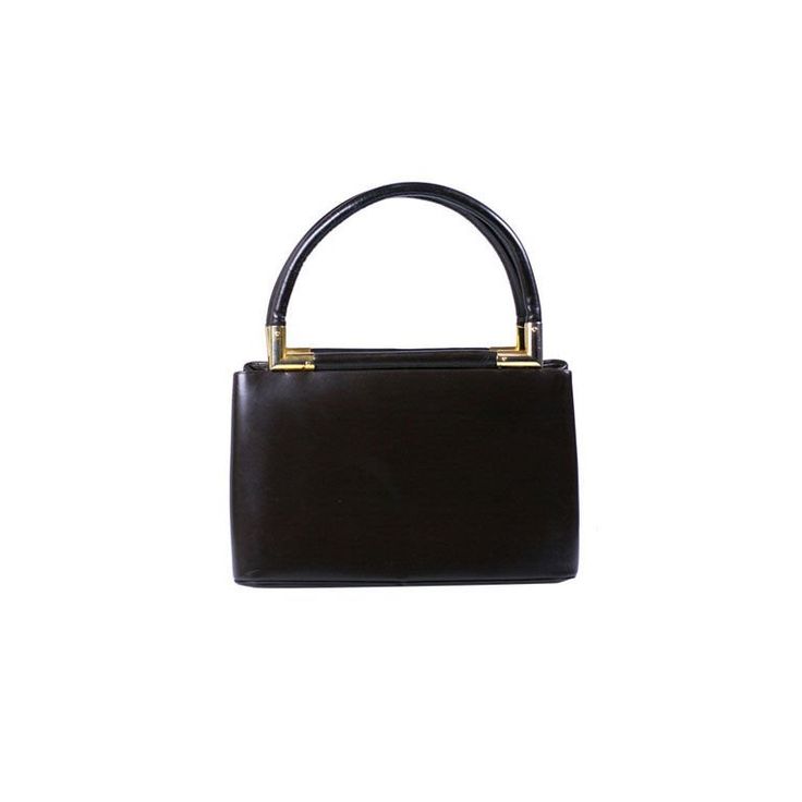 Formal Shoulder Bag With Leather Round Handles, Classic Evening Bags With Leather Handles, Classic Evening Satchel With Leather Handles, Elegant Shoulder Bag With Leather Handles For Formal Occasions, Elegant Leather Handles Shoulder Bag For Formal Events, Elegant Leather Handles Shoulder Bag For Formal Occasions, Formal Sleek Bags With Leather Handles, Sleek Formal Bags With Leather Handles, Classic Formal Box Bag With Top Handle