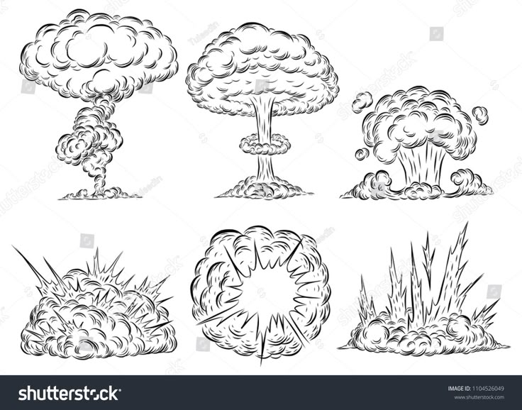 an image of different types of clouds and trees in the air stock photo, royalty