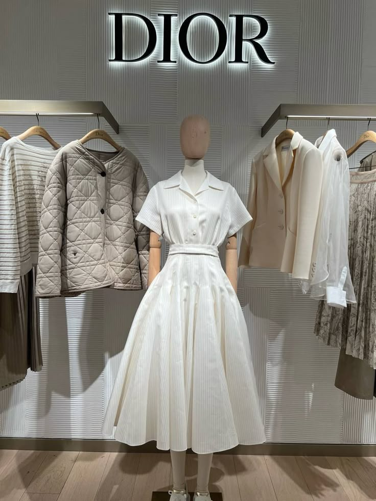 Dior Clothes Aesthetic, Dior Outfit Aesthetic, Dior Aesthetic Outfit, Dior Dress Elegant, 70 Dresses, Doir Fashion, Dior Clothes, Dior Outfit, Types Of Design