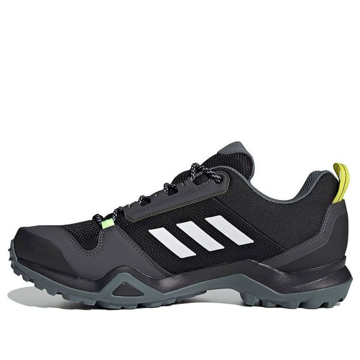 Shop adidas Terrex Ax3 Gore-Tex Hiking 'Black Gray' FX4566 at KICKS CREW — your go-to for authentic, stylish sneakers. Whether for fashion, performance, or collection, find your perfect pair with us. Adidas Running Shoes For Outdoor Activities, Adidas Functional Running Shoes For Outdoor, Adidas Trail Running Shoes For Outdoor, Sporty Shock Resistant Trail Running Shoes, Adidas Low-top Trail Running Shoes For Hiking, Functional Adidas Running Shoes, Adidas Sneakers For Hiking With Adidas Logo, Adidas Sneakers With Logo For Outdoor Activities, Black Trail Running Shoes With Moisture-wicking For Outdoor Activities