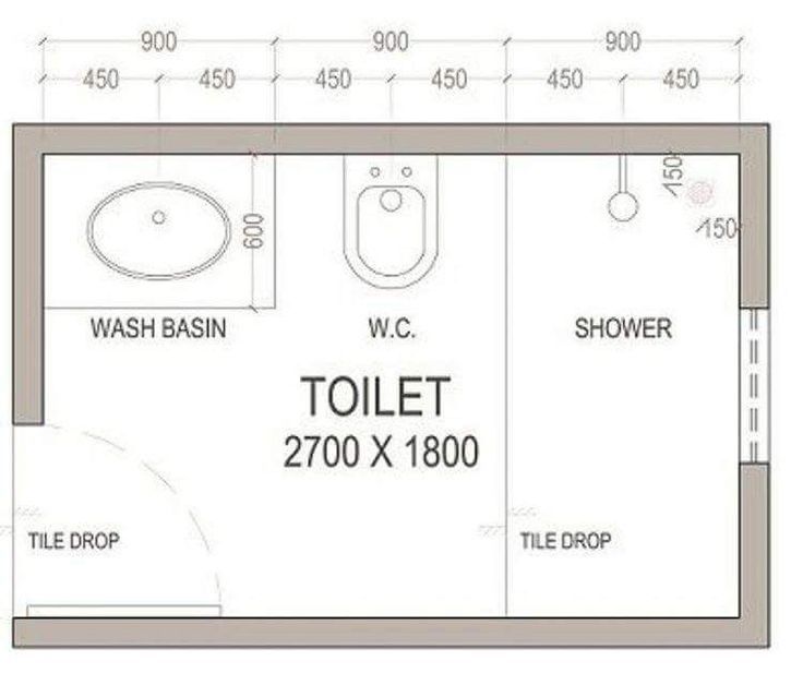 the floor plan for a bathroom with two sinks and a shower stall, which is shown in