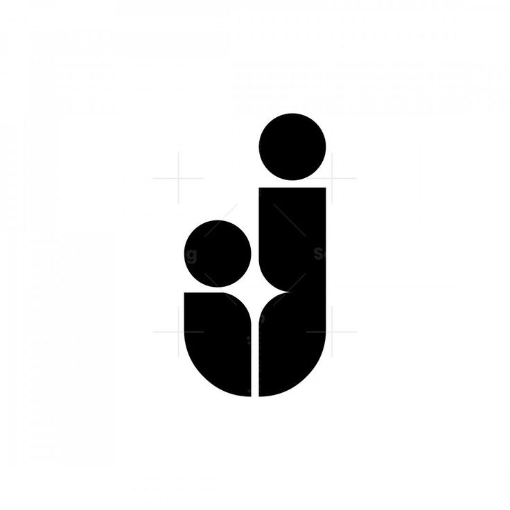 a black and white logo with the letter u in it's center, surrounded by two people