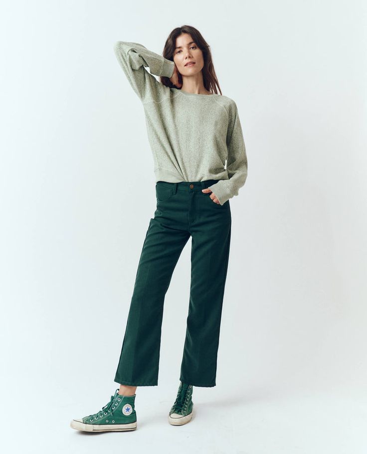 Emily And Meritt, Cropped Sleeves, Square Top, Vintage Trousers, Twill Pants, Denim Details, Spring Wardrobe, Vintage Finds, Two Pieces