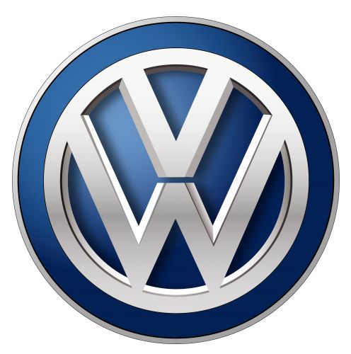 a camera is set up to take pictures of the volkswagen logo