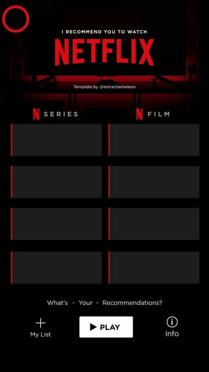 the netflix app is shown with an image of a tv screen in red and black