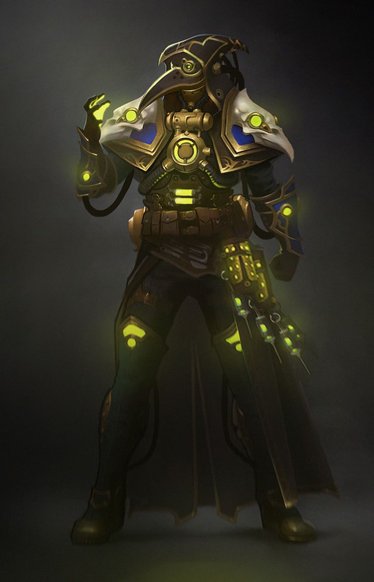 a character from the video game overwatch with glowing armor and green eyes, standing in front of a dark background