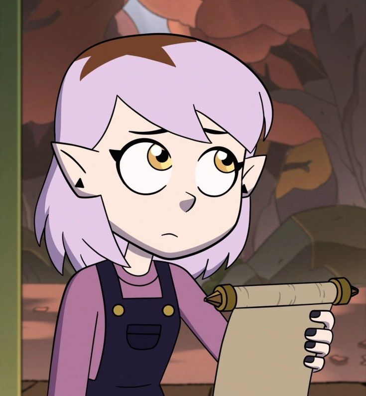 a cartoon character holding a piece of paper in one hand and looking at the camera