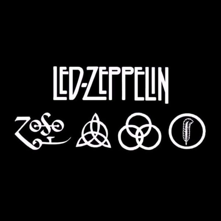 the logo for led - zeppein, an electronic band that is playing on stage