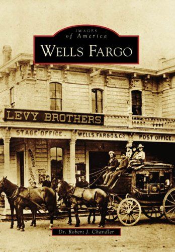 the cover of wells fargo's book, with horses and carriages in front