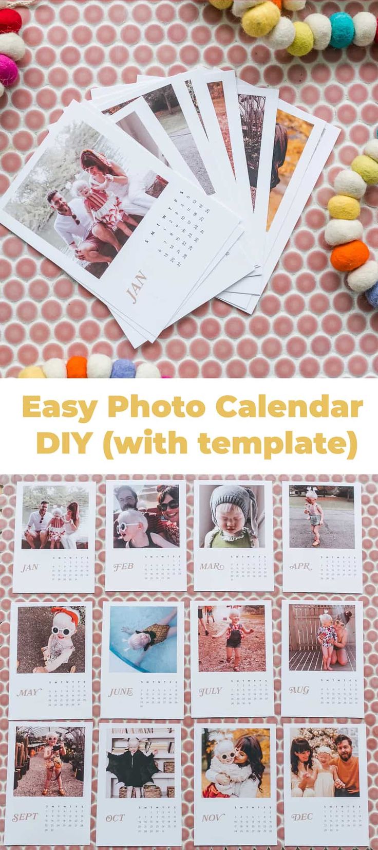 the easy photo calendar diy with templates