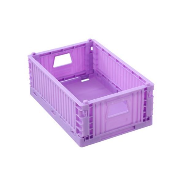 a purple plastic container on a white background