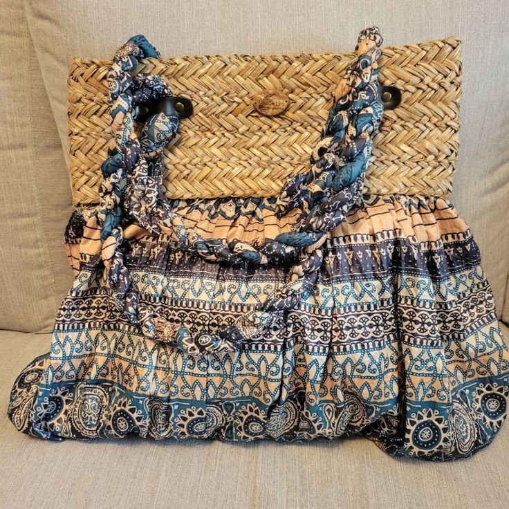 Nwot Cappelli Straworld Satchel Beach Bag Woven Straw Upper And Pleated Material On Lower Body Of Bag Handles Are The Same Fabric As The Body Twisted In A Rope-Like Design Purse Is Fully Lined With A Snap Closure And A Zippered Interior Compartment Perfect Summer Bag That Can Easily Go From The Beach To A Night Out Bohemian Shoulder Bag With Removable Pouch For Vacation, Bohemian Bags With Removable Pouch For Vacation, Casual Blue Beach Bag With Removable Pouch, Bohemian Satchel Beach Bag For Vacation, Blue Satchel Beach Bag For Travel, Bohemian Beach Bag With Removable Pouch For Summer, Summer Bohemian Beach Bag With Removable Pouch, Bohemian Summer Beach Bag With Removable Pouch, Bohemian Shoulder Bag For Travel And Vacation