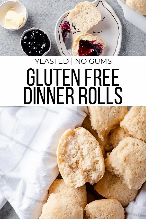 gluten free dinner rolls on a plate with jam