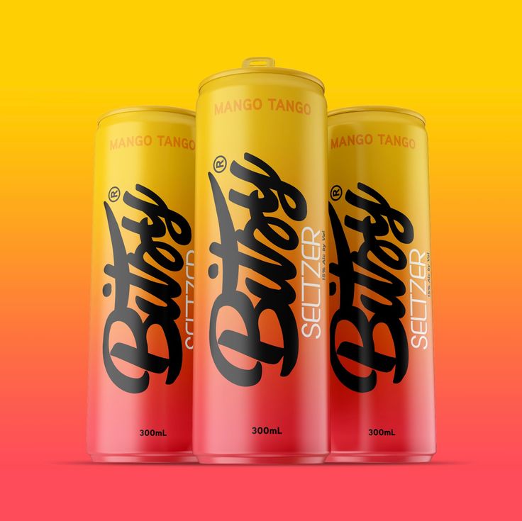 three cans of bud light on a red and yellow background