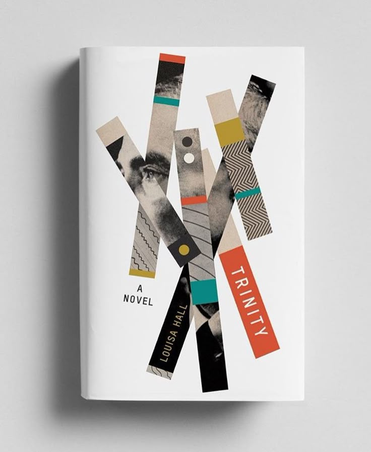 a book with an abstract design on the cover