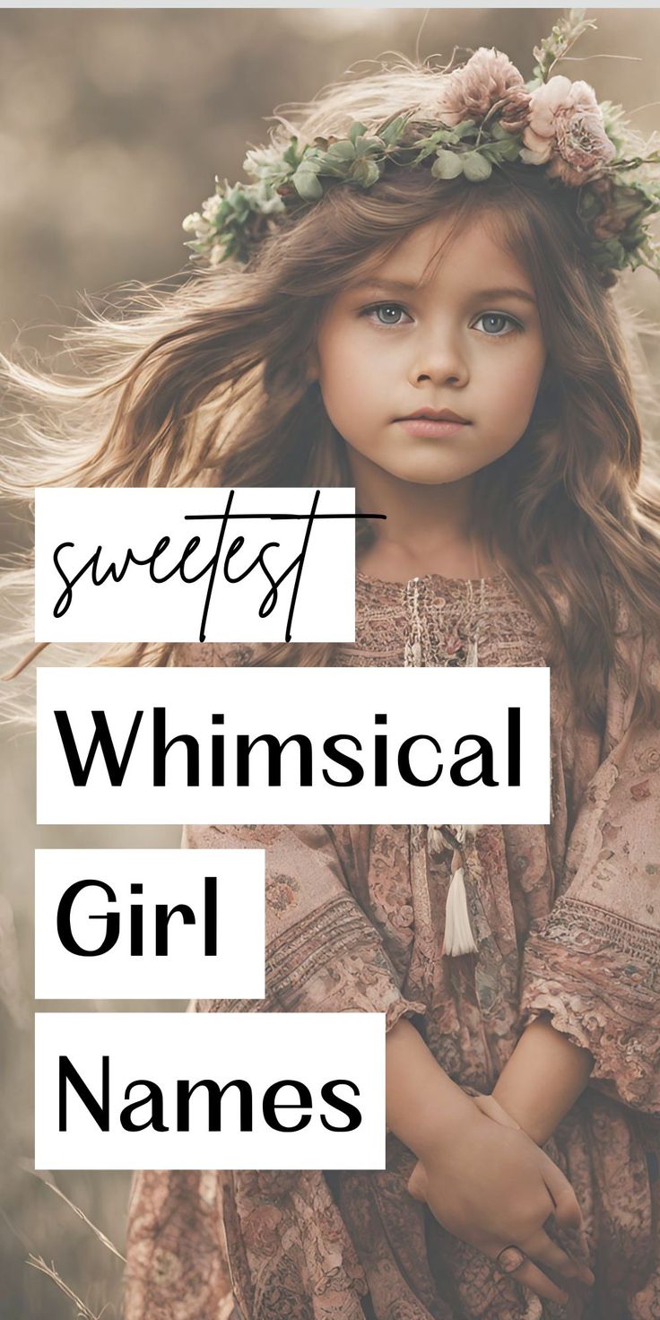 The cutest playful whimsical girl names that you will adore. Hipster Girl Names, Cute Girls Names Unique, H Names For A Girl, Doll Names Ideas, Whimsical Baby Girl Names, Princess Names Aesthetic, Color Baby Names, Cute Girl Names List, Girly Name Ideas