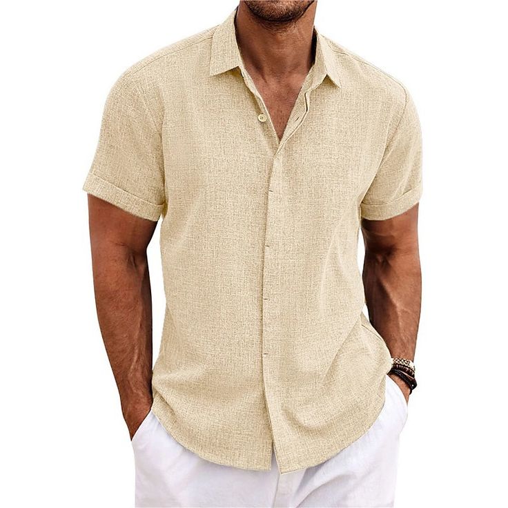 The Casual Button Down Short Sleeves Shirt combines classic style with everyday comfort. Made from lightweight, breathable fabric, it's perfect for warm weather and versatile enough for any casual occasion. Pair it with jeans or shorts for a relaxed yet polished look. Beach Dresses Casual, Tie Dye Cardigan, Casual Dresses Plus Size, Linen Cardigan, Linen Shirt Men, Short Sleeve Cardigan, Wedding Dresses Plus Size, Sleeve Cardigan, Plus Size Swimwear