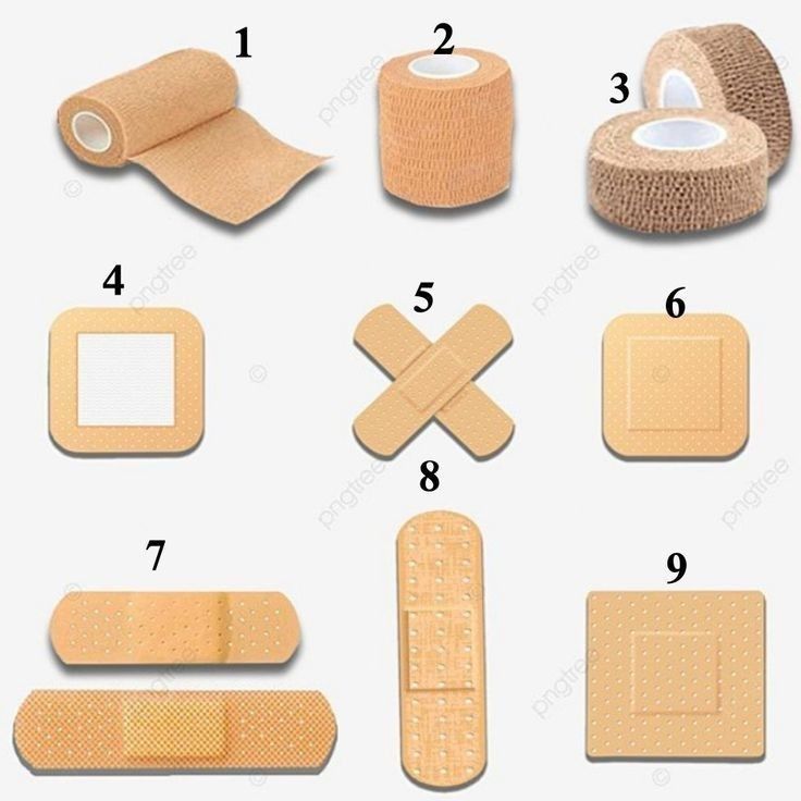 the instructions for how to use an adhesive tape on bandages and other medical supplies