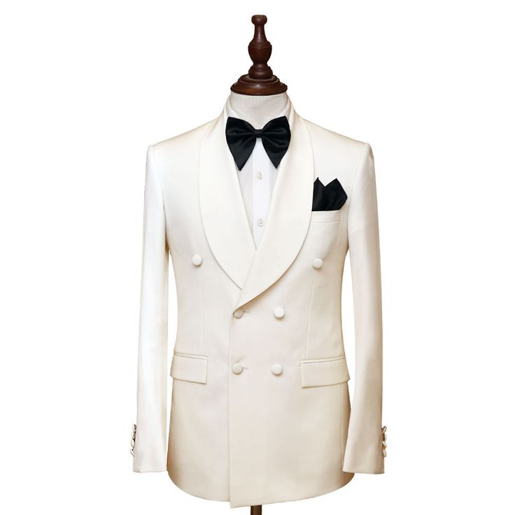 Ivory Dinner Jackets - The Perfect Choice for Formal Are you looking for the perfect dinner jacket to complete your formal attire? Look no further than our collection of Dinner Jackets. With a range of styles and fits available, you're sure to find the perfect jacket to suit your needs. The Timeless Elegance of an Ivory Dinner Jacket An Dinner Jacket exudes sophistication and style. It's the perfect choice for black-tie events, weddings, and any other formal occasion. The bright, clean color of White Double-breasted Semi-formal Blazer, Luxury Double-breasted Wedding Outerwear, White Double-breasted Tuxedo Blazer, White Double-breasted Formal Outerwear, White Double-breasted Tuxedo Outerwear, White Fitted Double-breasted Blazer, White Fitted Double Breasted Suit With Notch Lapel, White Tuxedo Formal Outerwear, White Tailored Double-breasted Suit