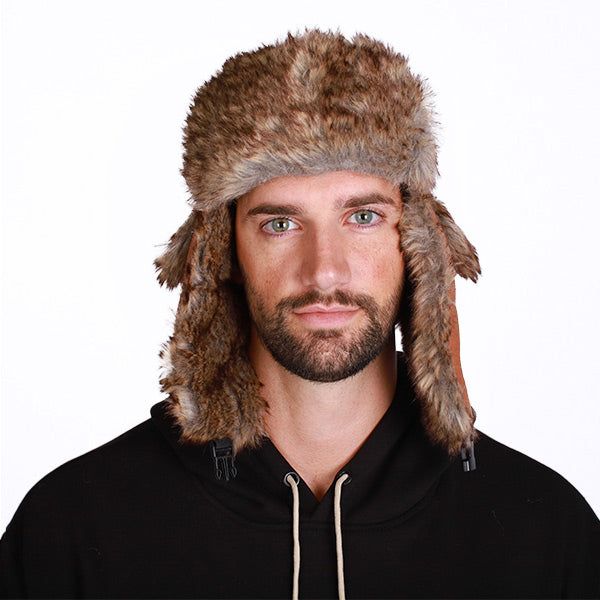 SA Trapper Hats are perfect for warmth and style on those cold winter days. Every trapper hat is lined with plush faux fur for superior warmth and comfort. These Trapper Hats stand alone in quality and construction. Stay warm with SA Trapper Hats this winter. Warm Faux Fur Hats With Ear Flaps, Faux Fur Winter Hat With Ear Flaps, Winter Faux Fur Hats With Ear Flaps, Winter Hats With Faux Fur Trim And Ear Flaps, Brown Faux Fur Hats For Outdoor, Brown Faux Fur Outdoor Hats, Brown Faux Fur Hat With Ear Flaps, Warm Faux Fur Hat For Outdoor Use, Warm Faux Fur Hat For Outdoor