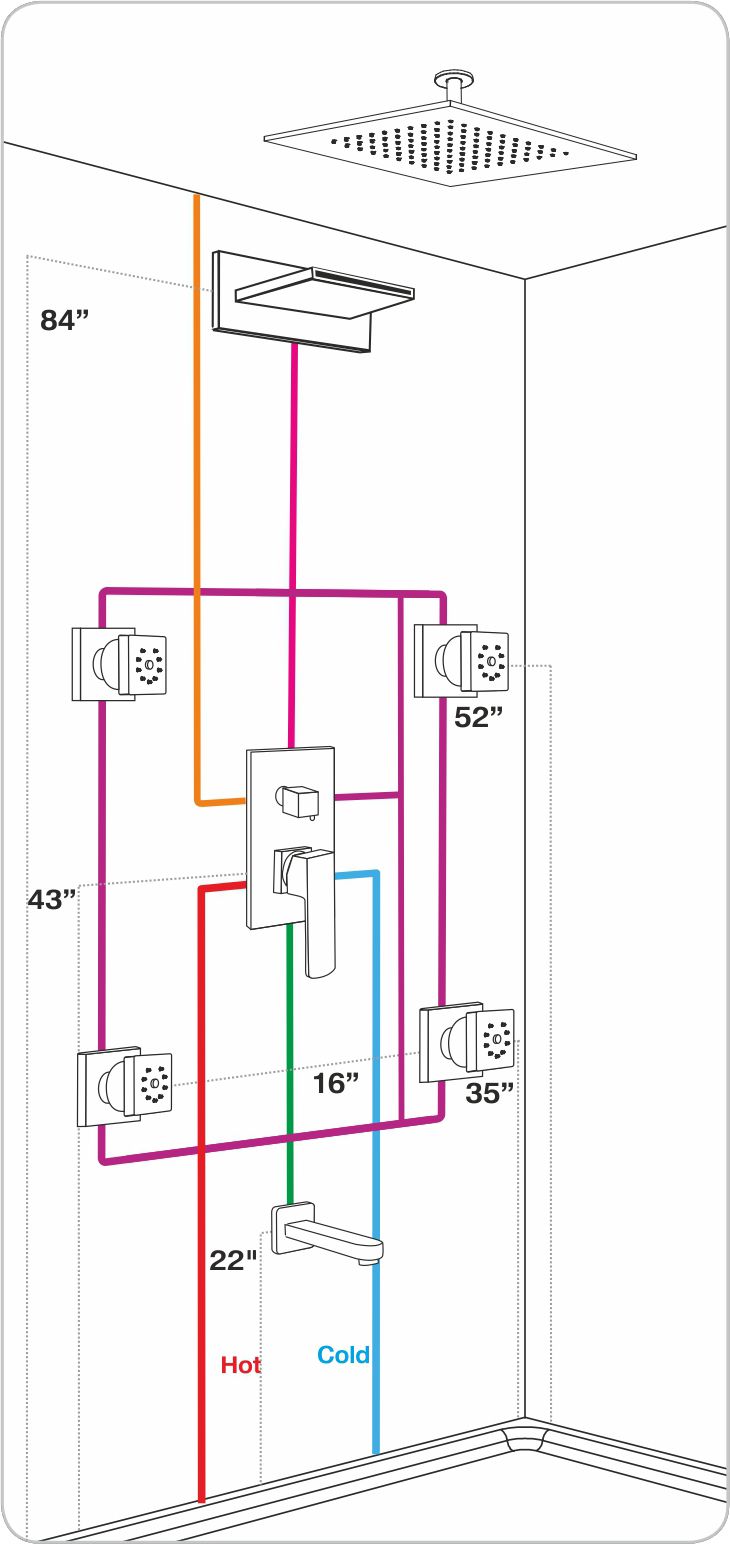 an electrical wiring diagram for the ceiling mounted air conditioner, with different colors and sizes