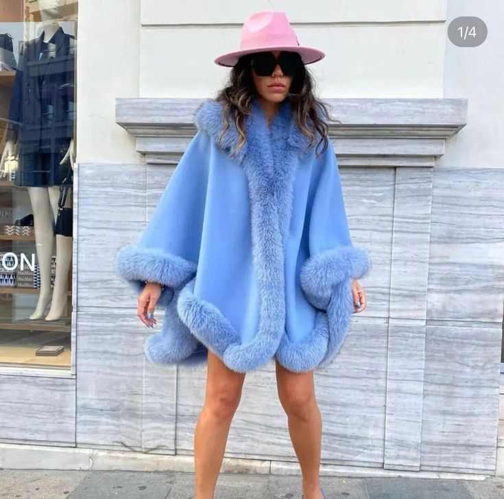 High quality Poncho with luxury fox fur made in turkey. One size  Sizes are standard sizes  Ask us for real photos and videos so you can check the quality you are receiving. No return and exchange only in size . Faux Fur Winter Cape Coat, Winter Cape-shaped Faux Fur Coat, Winter Faux Fur Cape Coat, Winter Poncho With Faux Fur Trim, Winter Faux Fur Poncho With Trim, Fall Cape Fur Coat With Faux Fur Trim, Ladies Poncho, Real Photos, Fox Fur