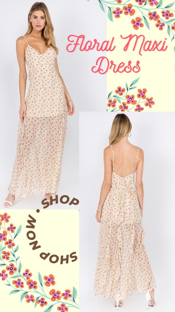 Floral godess maxi dress. Beautiful yellow floral guest to a wedding dress. Spring Brunch Maxi Dress With Adjustable Straps, Backless Ruffled Maxi Dress For Day Out, Spring Maxi Dress With Adjustable Straps For Brunch, Brunch Maxi Dress With Ruffles And Spaghetti Straps, Ruffled Maxi Dress With Spaghetti Straps For Brunch, Spaghetti Strap Maxi Dress With Ruffles For Brunch, Summer Backless Ruffled Maxi Dress, Flowy Maxi Dress With Adjustable Straps For Garden Party, Summer Floral Print Maxi Dress With Ruffled Straps