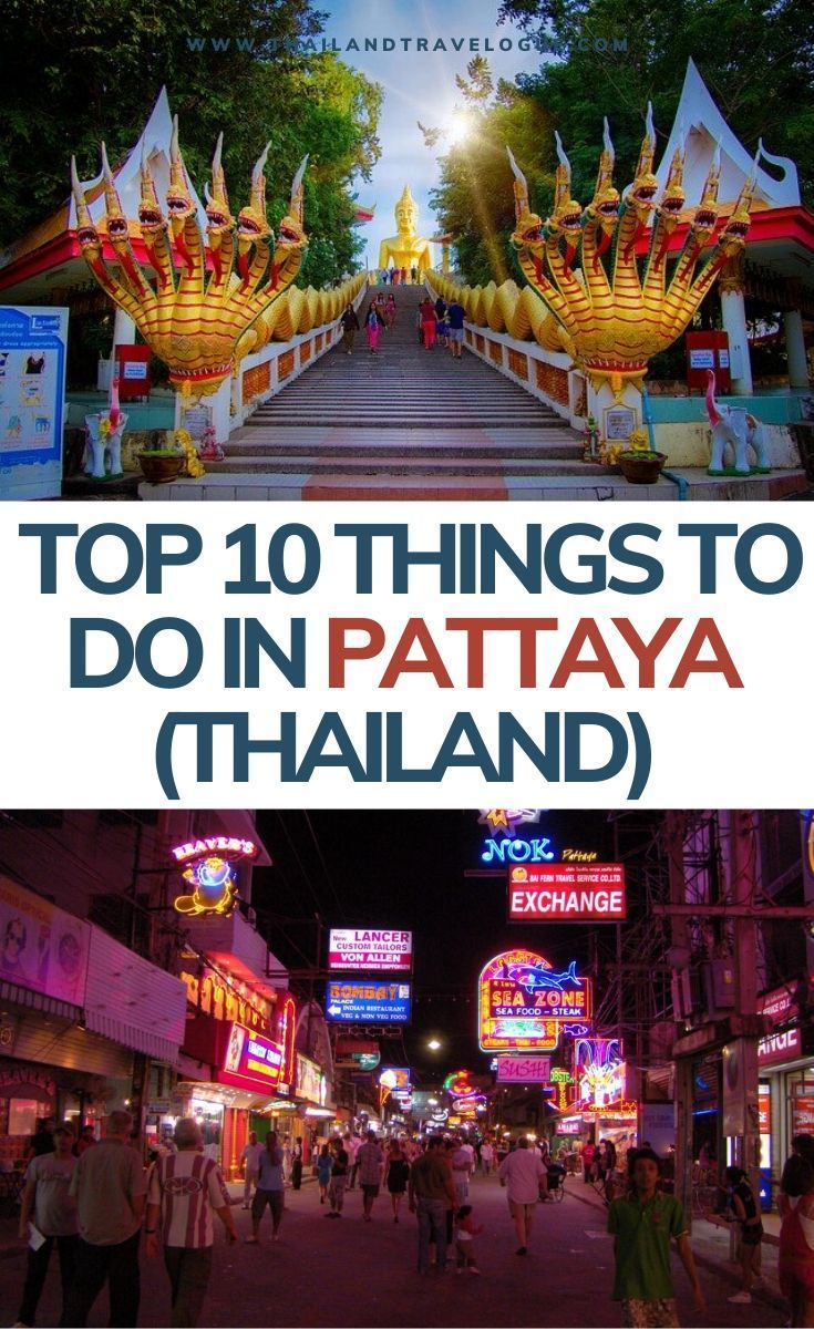 the top 10 things to do in pattaya thailand, with text overlay