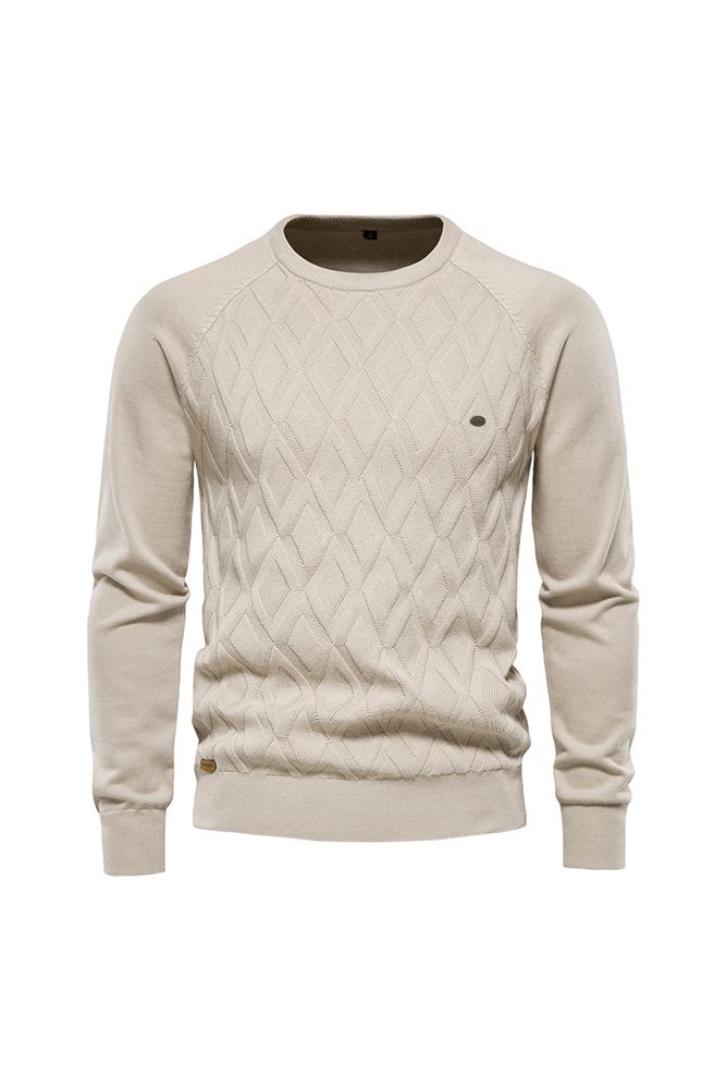 Diamond Knit Men's Pullover Sweaters Male Sweaters, Winter Guard, Mens Turtleneck, Knit Men, Mens Khakis, Warm Sweaters, Winter Mode, Knitted Pullover Sweaters, Pullover Men