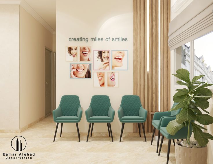 Dr. Rania Awad Dental Clinic :: Behance Dentist Office Design Interiors, Dental Reception, Dental Wall Art, Chiropractic Office Design, Dental Clinic Logo, Dentist Office Design, Dental Office Design Interiors, Dental Office Decor, Hospital Interior