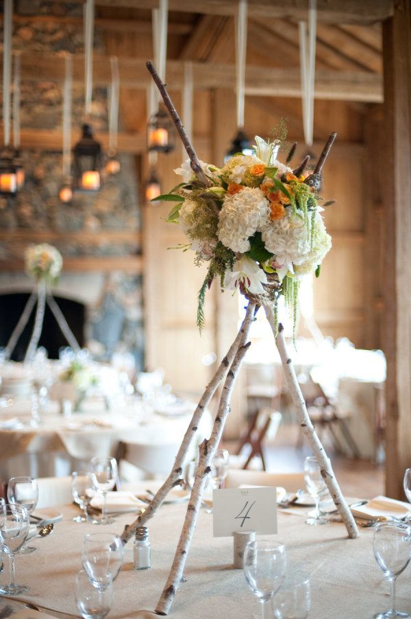 an image of a table setting with flowers in the center and candles on the side