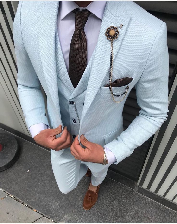 Light Blue Suit Wedding, Groom Blue Suit, Wedding Kurta, Wedding Kurta For Men, Light Blue Suit, Stylish Mens Suits, Pop Ceiling, Masculine Fashion, Wedding Coat