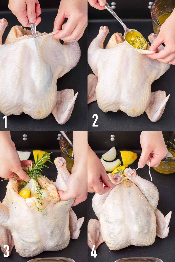 how to cook a whole chicken on the stove with lemons, garlic and parsley