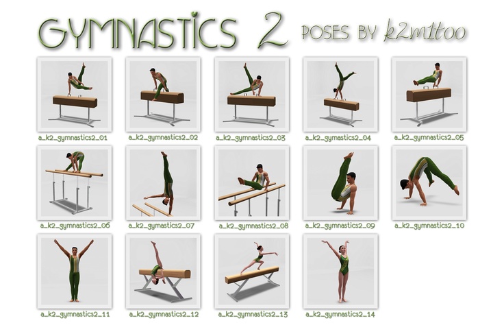 an image of a woman doing gymnastics poses by knuttoo on the computer screen