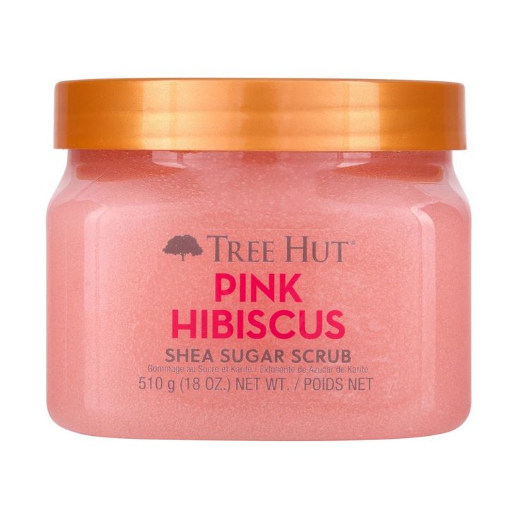 Reveal soft, glowing skin with the lighthearted, blossoming scent of Tree Hut Pink Hibiscus Shea Sugar Scrub! Made with Sugar, Shea Butter, Red Algae, Dead Sea Minerals, and a blend of six natural oils, this body exfoliator scrub deeply nourishes and balances skin hydration to help restore your skin's natural glow. The thoughtful ingredients work together to hydrate, renew, and smooth skin while removing dull, dry skin. Plus, our Pink Hibiscus Shea Sugar Scrub has an uplifting, fruity floral sce Shea Sugar Scrub, Pink Hibiscus, Exfoliating Body Scrub, Sugar Body, Sugar Body Scrub, Exfoliating Scrub, Tree Hut, Body Exfoliator, Smoother Skin