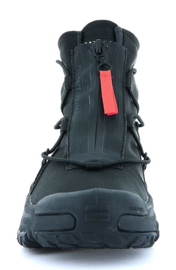 Take to the streets or get off the grid in this waterproof performance boot crafted with a zip closure and multidirectional lugged sole. Waterproof: protects against rain, puddles and slush to keep feet dry in wet conditions Front zip closure Removable, cushioned insole Textile and synthetic upper/textile lining/rubber sole Imported Black High-top Techwear Boots, Durable Waterproof Boots For Winter Streetwear, Waterproof Hiking Boots Techwear Style, Waterproof Hiking Boots In Techwear Style, Outdoor Techwear Waterproof Boots, Insulated Gore-tex Waterproof Boots For Streetwear, Functional Weatherproof Boots, Black Moto Ankle Boots For Outdoor Activities, Techwear Waterproof Hiking Boots