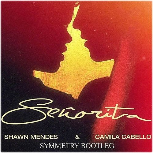 the silhouettes of two people in front of a red and yellow sign that says seborita