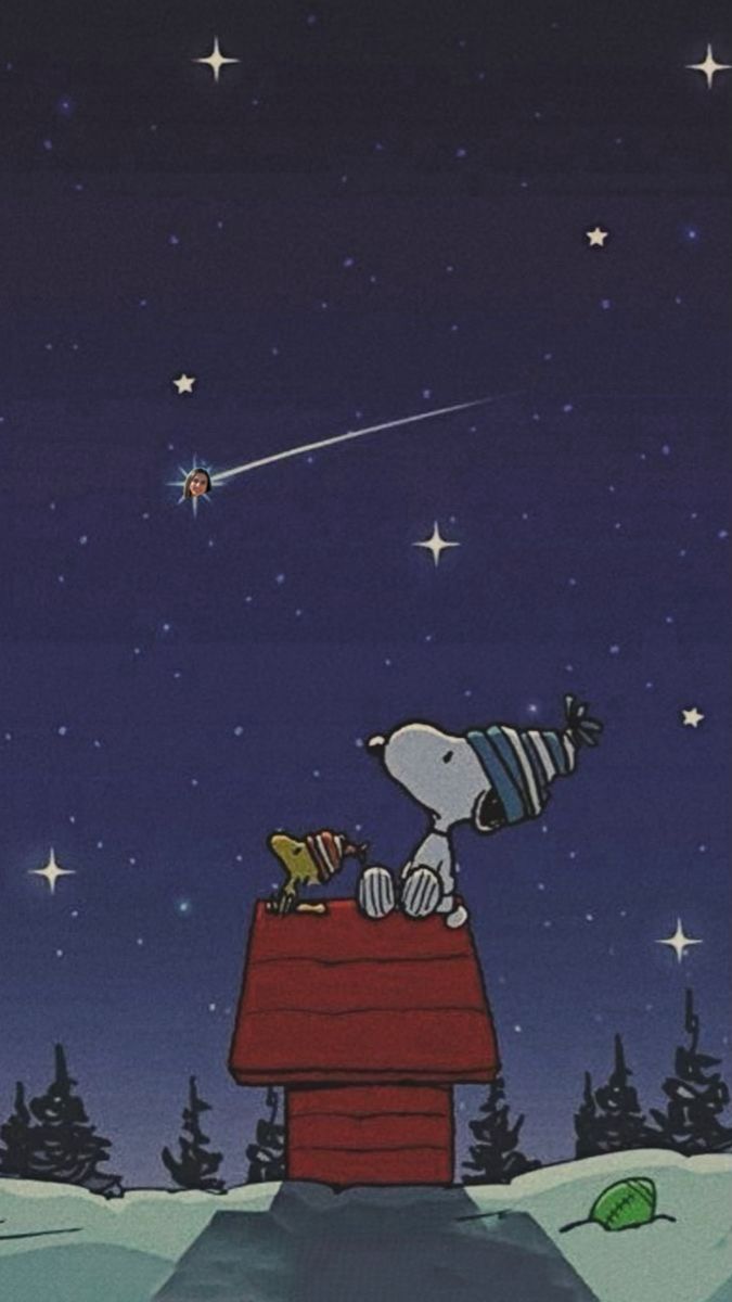 a cartoon dog looking up at the stars in the sky